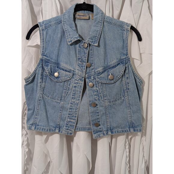 Vintage 1970's/80's Sasson Jeans Denim Vest Women's Medium - Picture 1 of 10